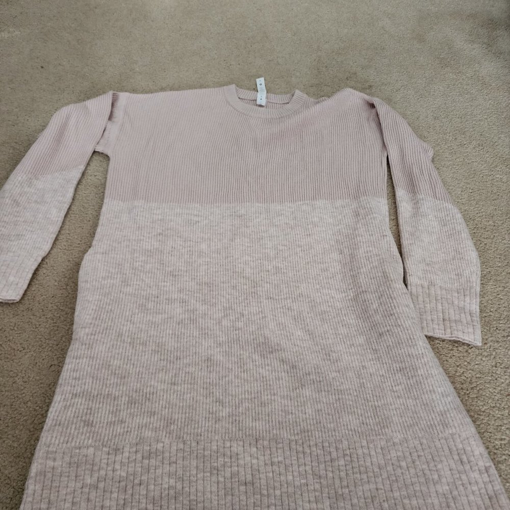 Lululemon pink wool sweater
